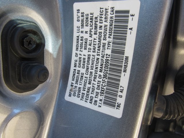 2016 Honda Civic Sedan EX-T