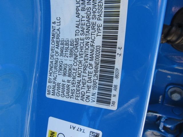 2022 Honda Civic Hatchback Sport