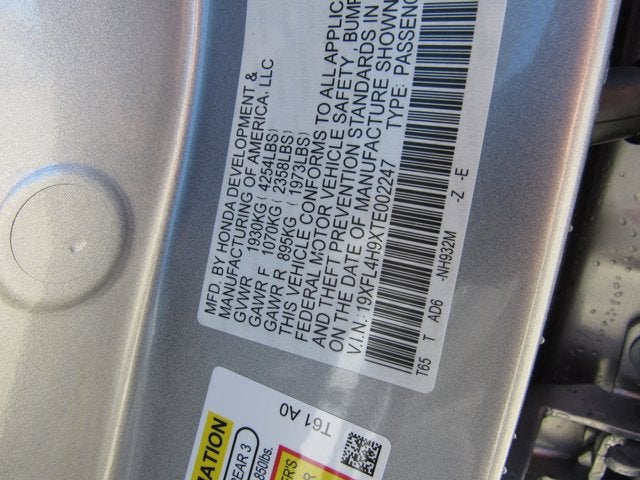 2026 Honda Civic Hatchback Hybrid Sport Touring