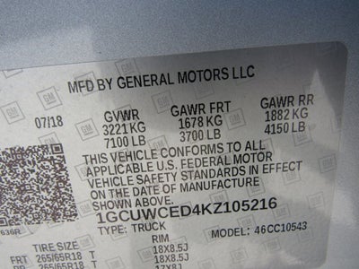 2019 Chevrolet Silverado 1500 LT