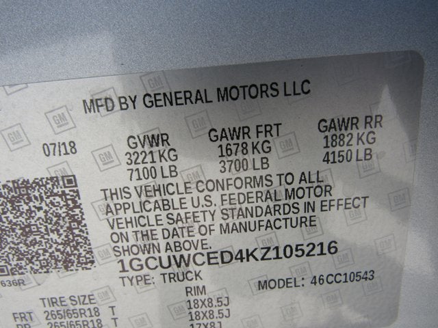 2019 Chevrolet Silverado 1500 LT