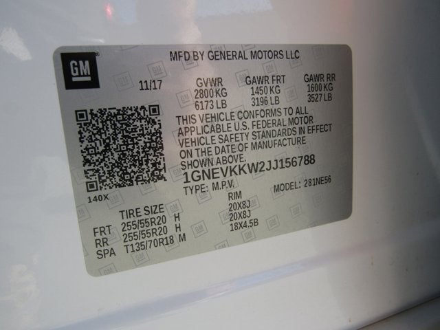 2018 Chevrolet Traverse High Country