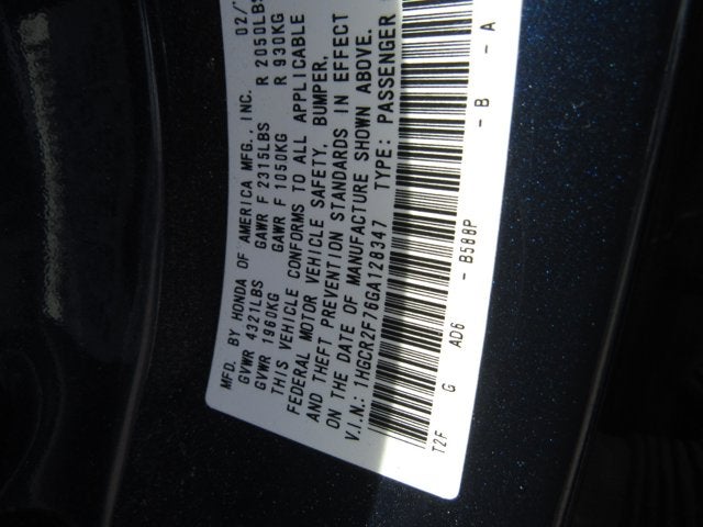 2016 Honda Accord Sedan EX