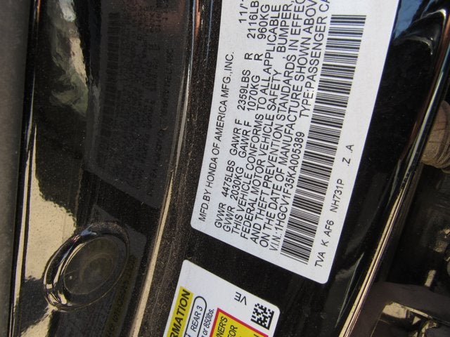 2019 Honda Accord Sedan Sport 1.5T