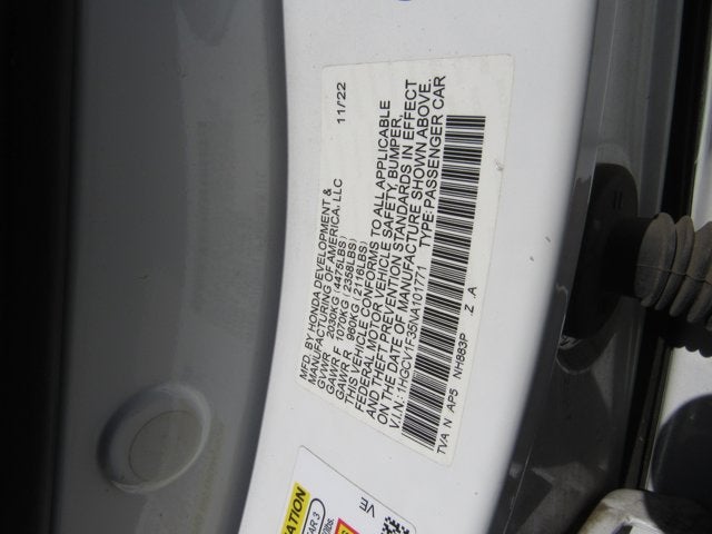 2022 Honda Accord Sedan Sport