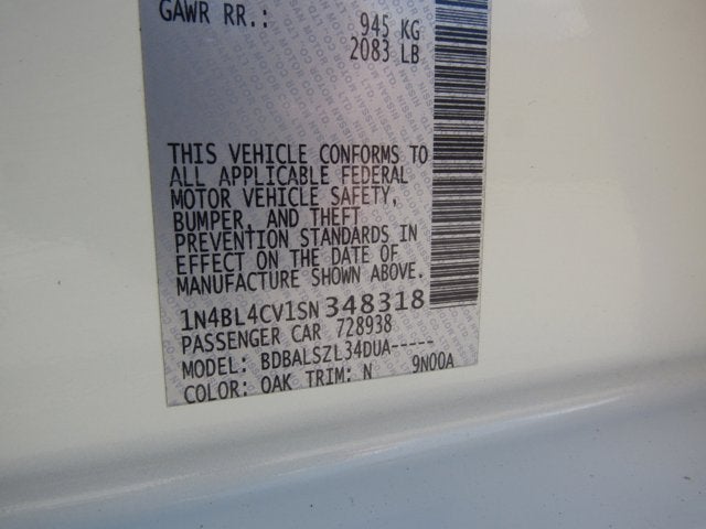 2025 Nissan Altima SR