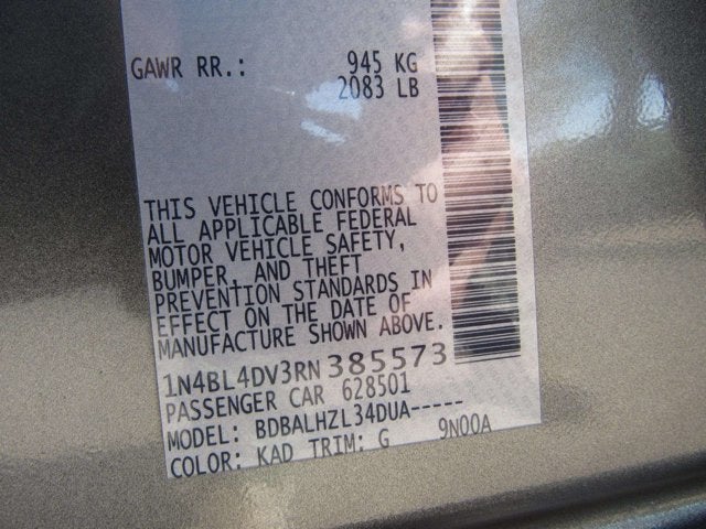 2024 Nissan Altima 2.5 SV