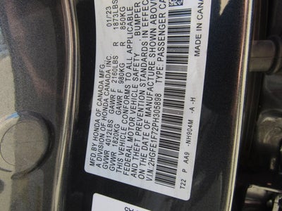 2023 Honda Civic Sedan EX