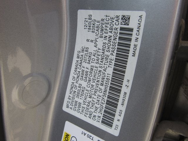 2022 Honda Civic Sedan Sport