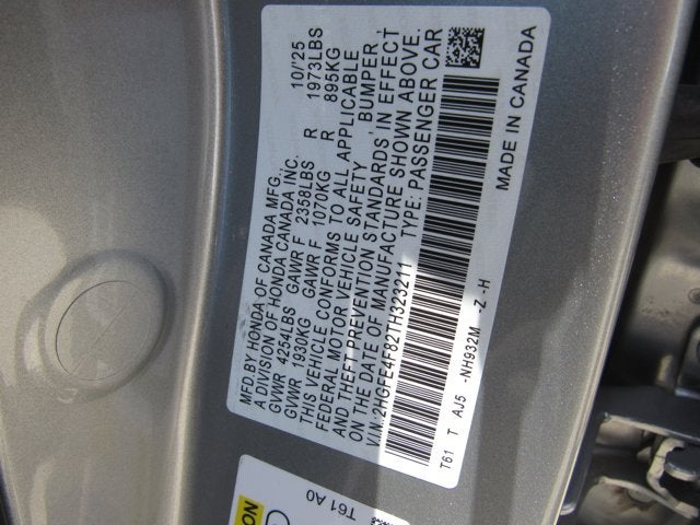 2026 Honda Civic Sedan Hybrid Sport Touring