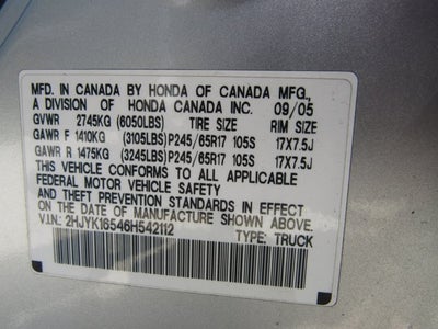 2006 Honda Ridgeline RTL