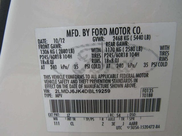 2013 Lincoln MKX Base