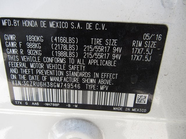 2016 Honda HR-V LX