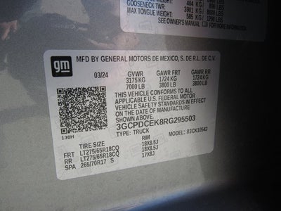 2024 Chevrolet Silverado 1500 Custom Trail Boss