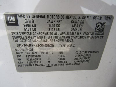 2015 Cadillac SRX Luxury Collection