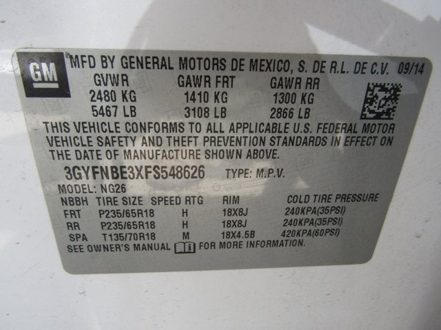 2015 Cadillac SRX Luxury Collection