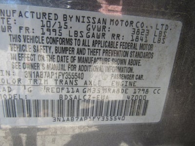 2015 Nissan Sentra S