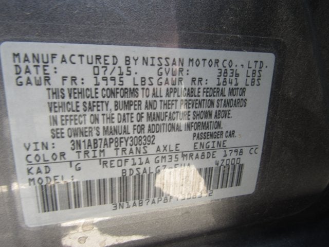 2015 Nissan Sentra SL