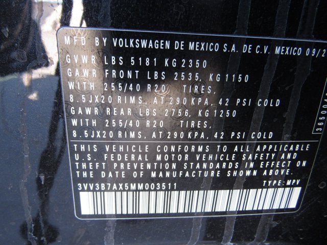 2021 Volkswagen Tiguan SE R-Line Black