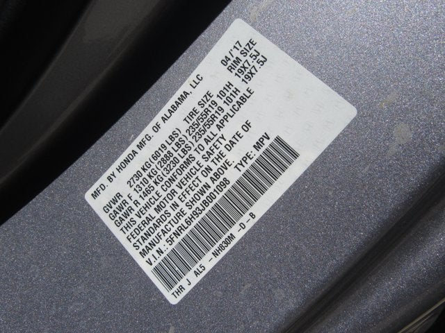 2018 Honda Odyssey Elite