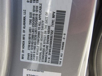 2019 Honda Odyssey Elite