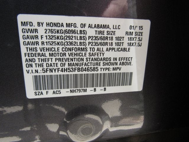 2015 Honda Pilot EX-L