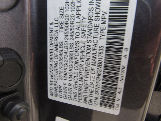 2022 Honda Pilot Touring 7-Passenger