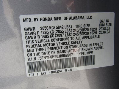 2018 Honda Pilot Touring