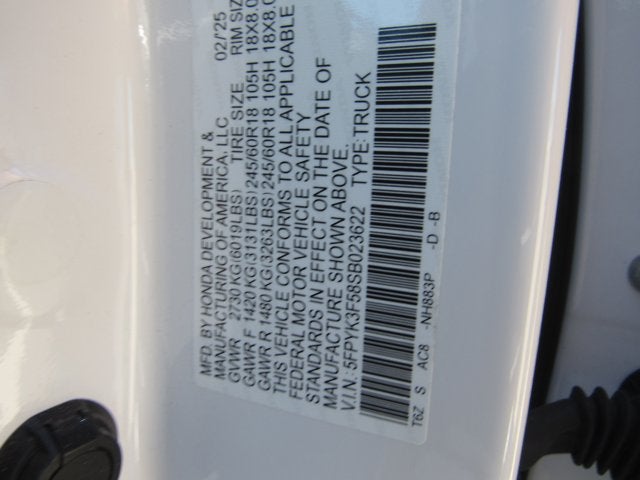 2025 Honda Ridgeline RTL