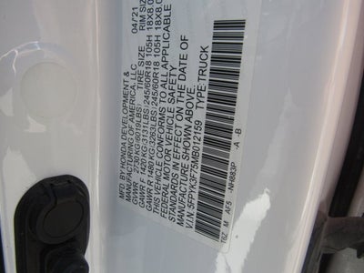 2021 Honda Ridgeline RTL-E