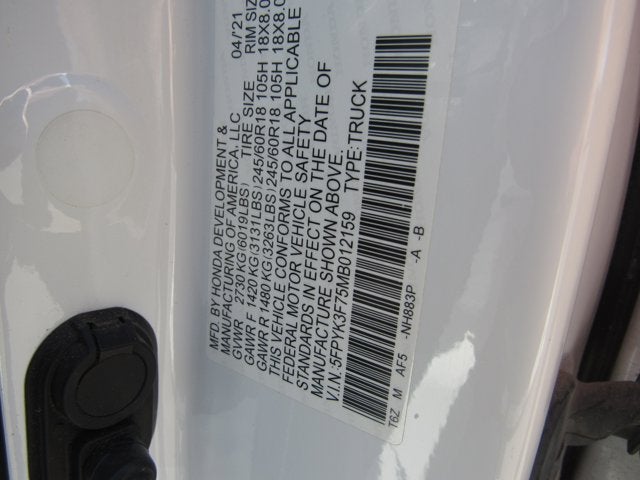 2021 Honda Ridgeline RTL-E