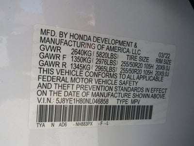 2022 Acura MDX w/Advance Package