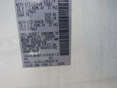 2015 Nissan Pathfinder SV