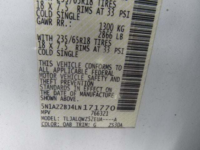 2020 Nissan Murano SV