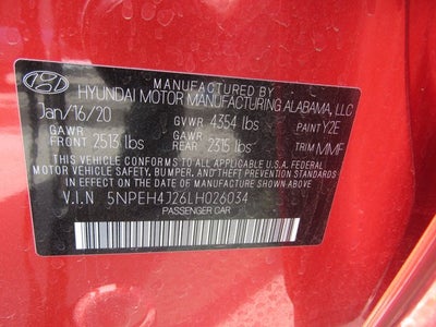 2020 Hyundai Sonata Limited