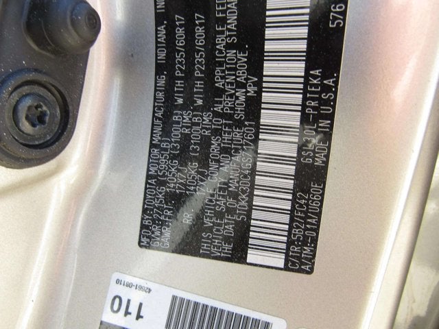 2016 Toyota Sienna LE AAS