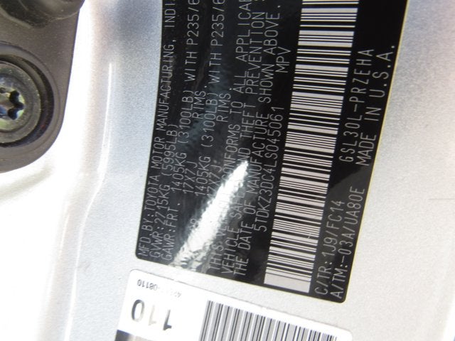 2020 Toyota Sienna LE