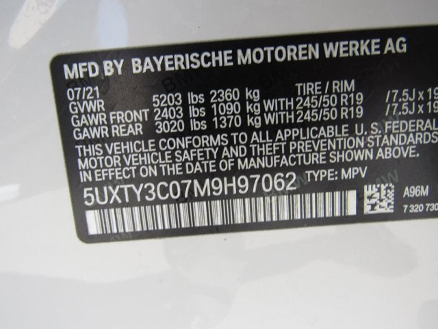 2021 BMW X3 sDrive30i