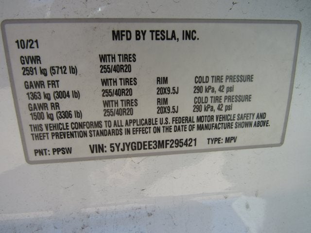 2021 Tesla Model Y Long Range