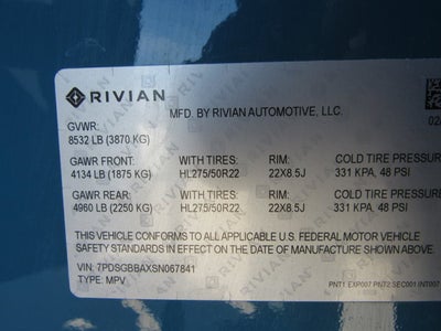 2025 Rivian R1S Adventure