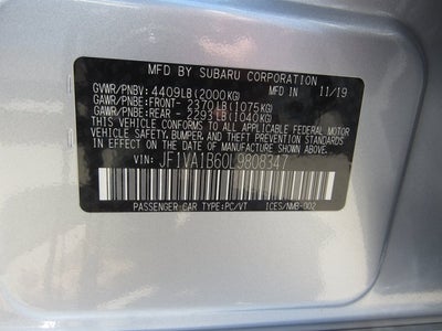 2020 Subaru WRX Premium