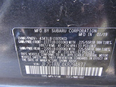 2019 Subaru Crosstrek Limited