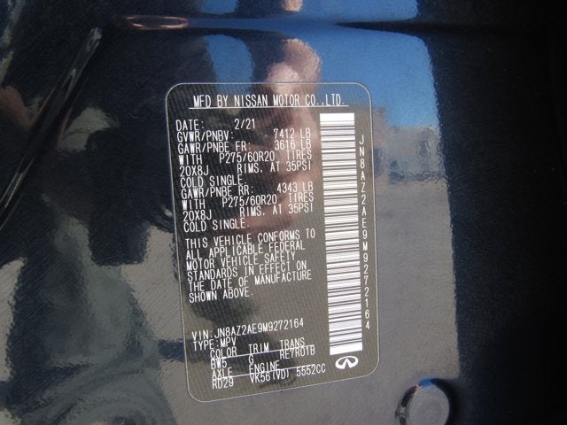 2021 INFINITI QX80 LUXE