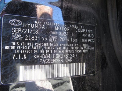 2019 Hyundai Elantra SEL