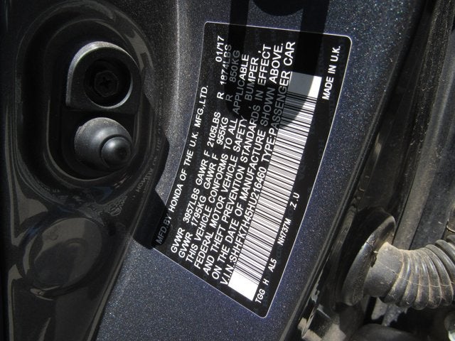 2017 Honda Civic Hatchback Sport