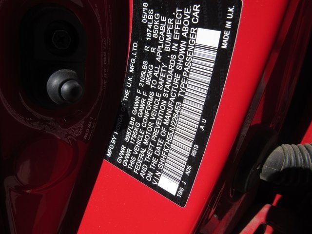 2018 Honda Civic Hatchback EX