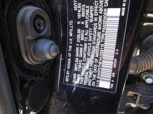 2017 Honda Civic Hatchback Sport Touring