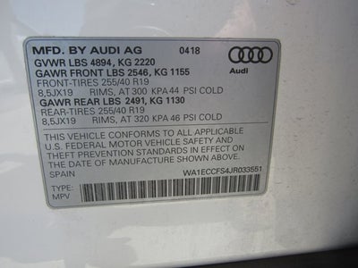 2018 Audi Q3 2.0T Premium