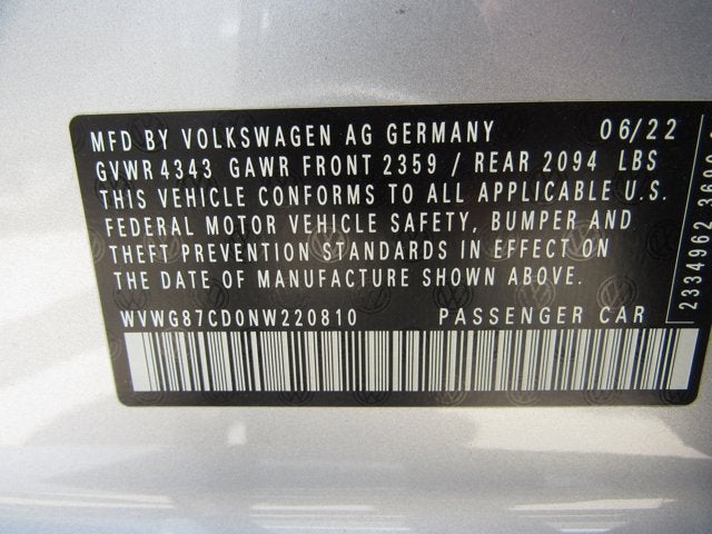2022 Volkswagen Golf GTI S