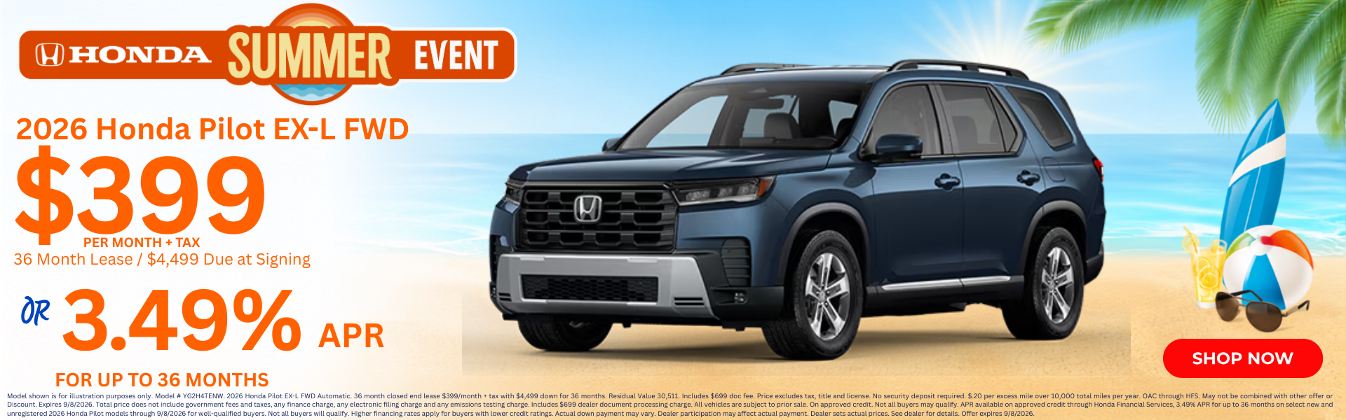 Best Honda Pilot Lease Deals and Sale Prices In Phoenix AZ